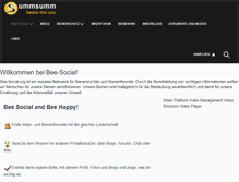 Tablet Screenshot of bee-social.org