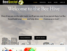 Tablet Screenshot of bee-social.com